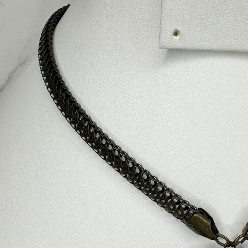 Chico's Rhinestone Round Medallion Pendant Necklace ✨ - Picture 8 of 9
